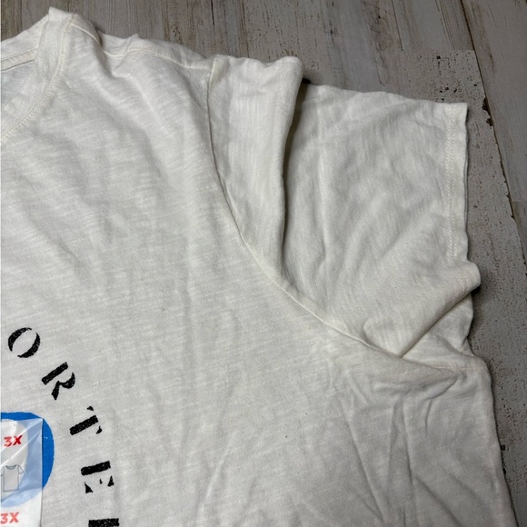 Old Navy Size 3X Bone Color Graphic Short Sleeve Womens Top - Picture 5 of 11